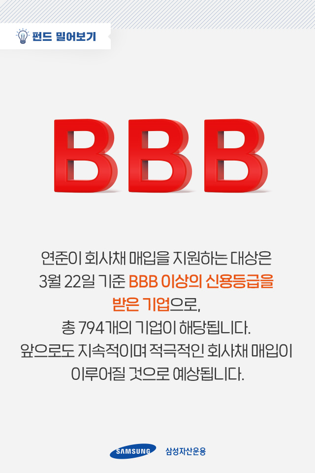 미국 중앙은행이 회사채를 사들일 때, 나는 뭐 하지? 미국 중앙은행이 회사채를 사들일 때, 나는 뭐 하지? 펀드밀어보기_내지-3 3 미국 중앙은행이 회사채를 사들일 때, 나는 뭐 하지? 미국 중앙은행이 회사채를 사들일 때, 나는 뭐 하지? 펀드밀어보기_내지-3 3